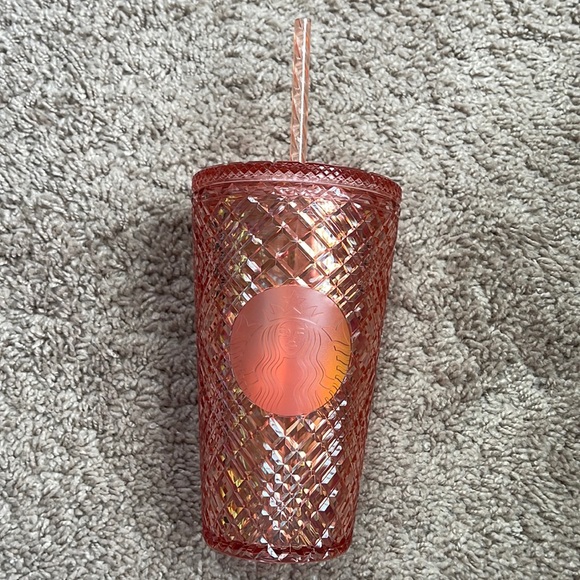 Starbucks Rose Gold 16 oz cold cup tumbler - Picture 1 of 3